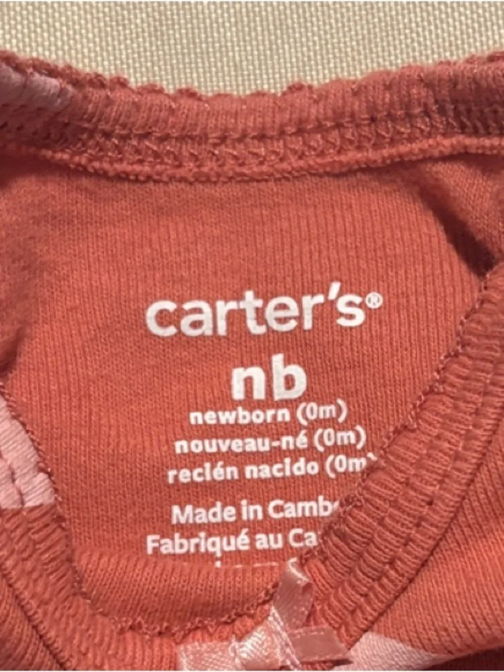 Carter's Navy, Brown, Rust, Pink & Cream Long-Sleeve Baby Bodysuit Set